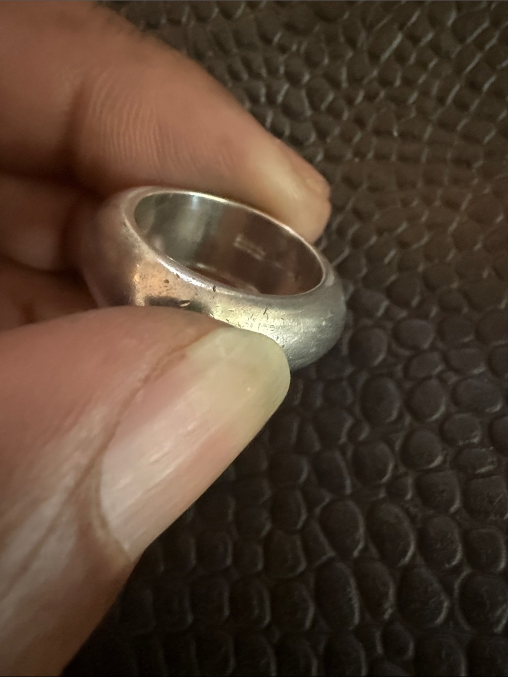 Vintage Gucci 925 Silver Square Ring - Picture 4 of 7